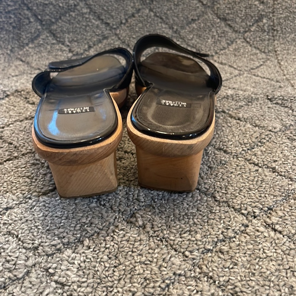 Stuart Weitzman Black Patent Sandals - image 3